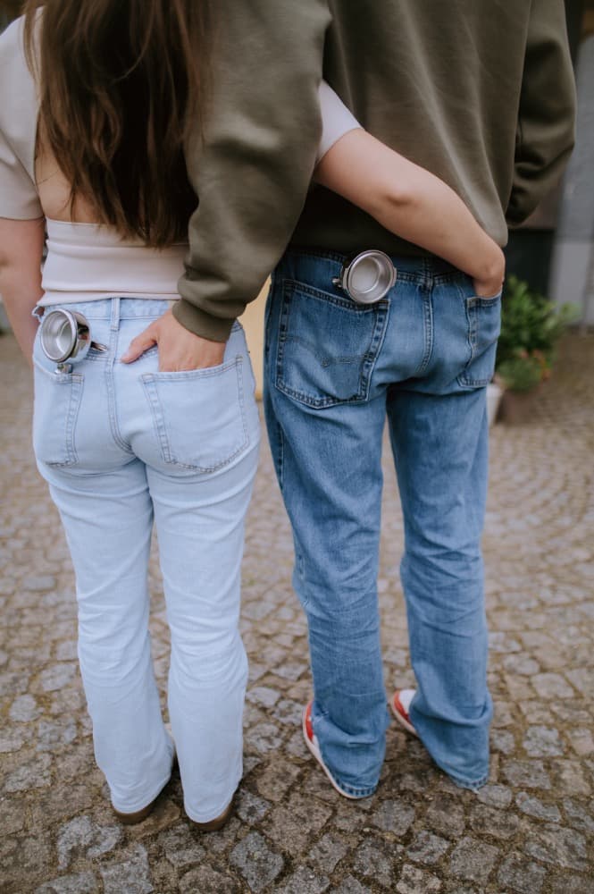 Eliška a Bruno s portafiltry v kapsách